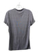 Armani Size L Gray Cotton Blend Striped T shirt V Neck Men's Short Sleeve L