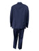 Paolini Made in Italy Navy Wool Striped 2 Button Men's Suit 52