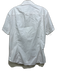 Roberto Cavalli Size L White Cotton Blend Solid Button Up Men's Short Sleeve White / L