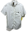Roberto Cavalli Size L White Cotton Blend Solid Button Up Men's Short Sleeve White / L