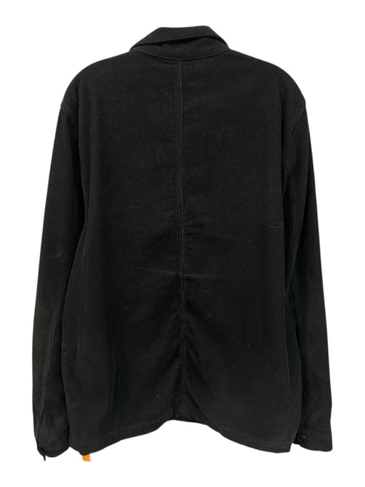 Emile Lafaurie Size XL Black Cotton Blend Cordouroy chore Men's Jacket Black / XL