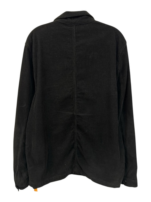Emile Lafaurie Size XL Black Cotton Blend Cordouroy chore Men's Jacket Black / XL