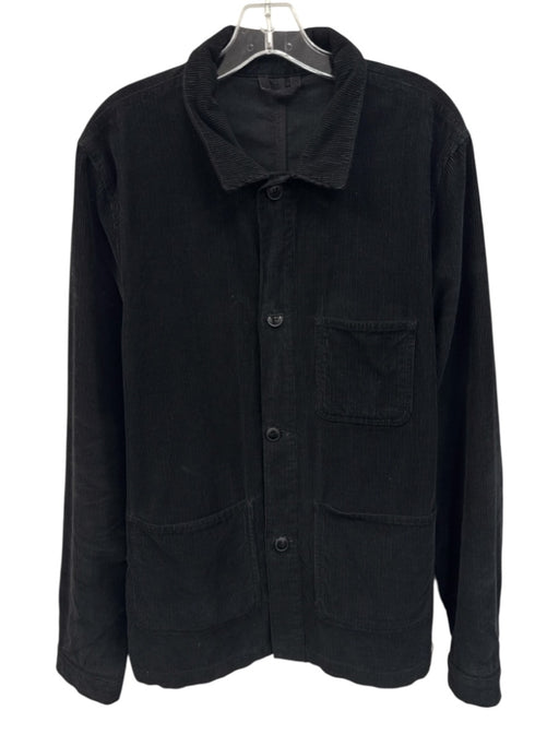 Emile Lafaurie Size XL Black Cotton Blend Cordouroy chore Men's Jacket Black / XL
