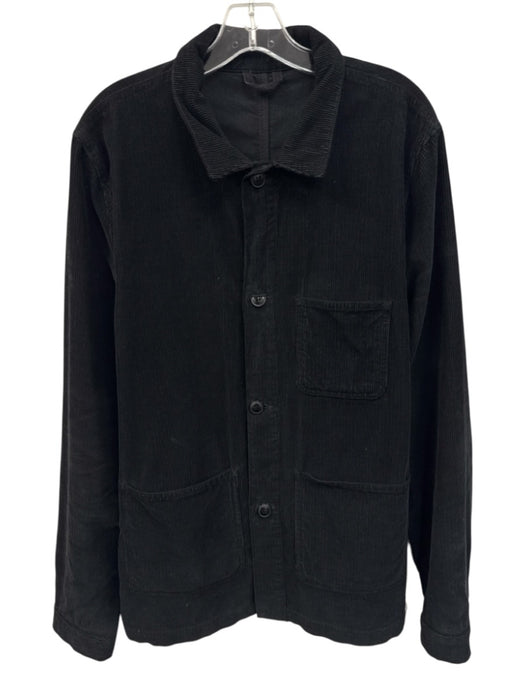Emile Lafaurie Size XL Black Cotton Blend Cordouroy chore Men's Jacket Black / XL