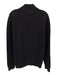 Ledbury Size L Navy Blue Wool Blend Solid Quarter Zip Men's Sweater Navy Blue / L
