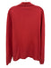 Sid Mashburn Size L Red Cotton Solid Knit Polo Men's Long Sleeve Shirt Red / L
