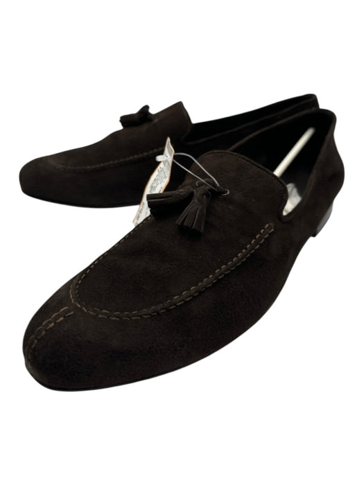 Alberto Moretti Shoe Size 12 Brown Suede Solid Loafer Men's Shoes Brown / 12