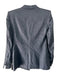 Helmut Lang Size 0 Dark Gray Linen & Cupro 1 Button Shoulder Pads Blazer Jacket Dark Gray / 0