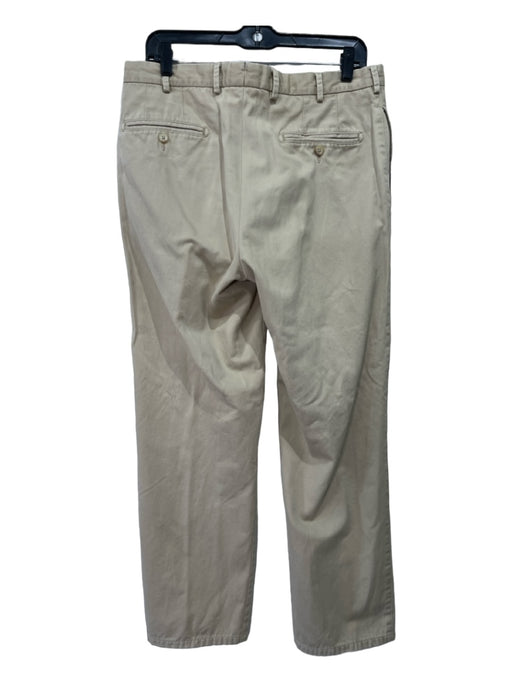 Peter Millar Size 32 Beige Cotton Blend Solid Khakis Men's Pants 32