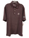 Onward Reserve Size M Black & Red Synthetic Striped Polo Athleisure Short Sleeve Black & Red / M