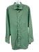 Sid Mashburn Size M Green & White Cotton Gingham Button Up Long Sleeve Shirt Green & White / M