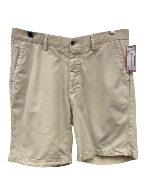 Peter Millar Size 32 Beige Cotton Solid Khaki Men's Shorts Beige / 32