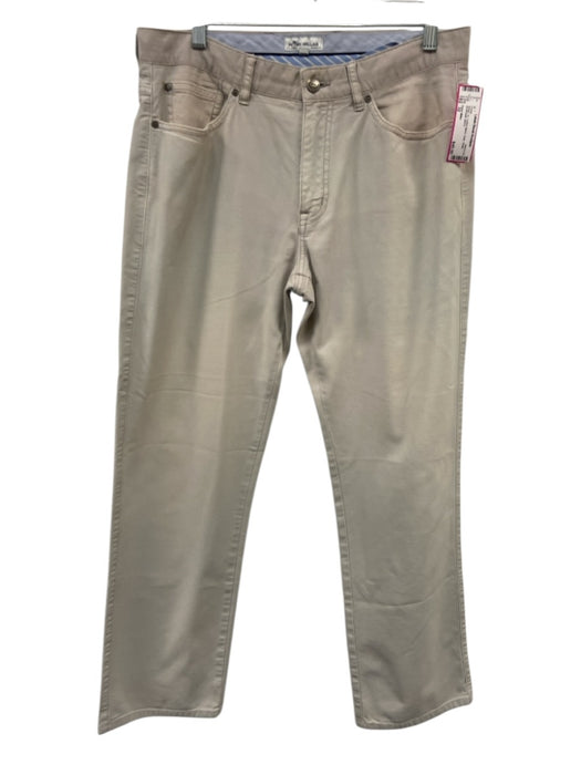 Peter Millar Size 32 Beige Cotton Blend Solid Khaki Men's Pants Beige / 32