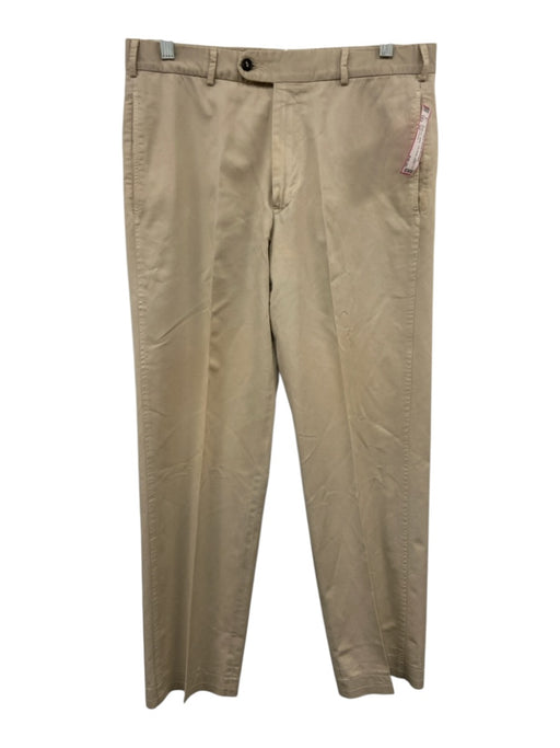 Sid Mashburn Size 32 Beige Cotton Twill Khaki Dress Men's Pants Beige / 32