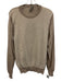 Canali Size 52 Beige Wool Textured Crew Neck Men's Sweater Beige / 52