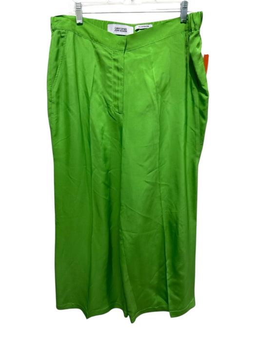 Christopher John Rogers Green Trouser Blouse Pant Set Green