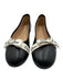 Christian Dior Shoe Size 41 Black Leather Ribbon Logo Ballet Flats Black / 41