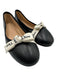 Christian Dior Shoe Size 41 Black Leather Ribbon Logo Ballet Flats Black / 41