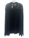 Elie Saab Black Sheer Long Sleeve Half Button Top Black