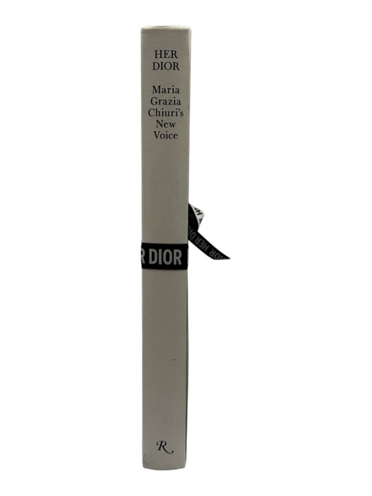 Dior Gray & White Hard Cover Bow Book Book Gray & White
