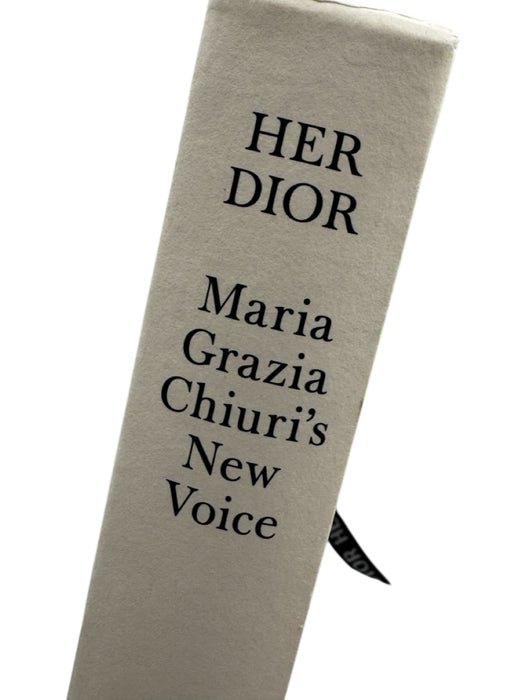 Dior Gray & White Hard Cover Bow Book Book Gray & White