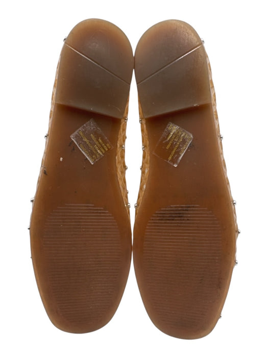 Steve Madden Clear & Beige Rubber Cork Rhinestone Flats Clear & Beige