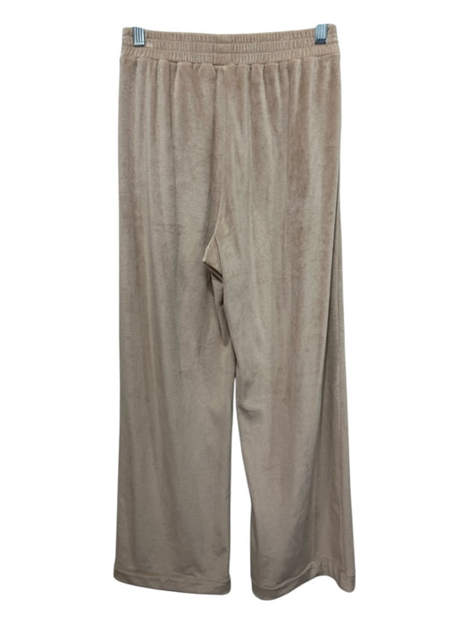 SKIMS Size XS Beige Polyester Velvet Tie Front Elastic Waist Pajama Pant Set Beige / XS