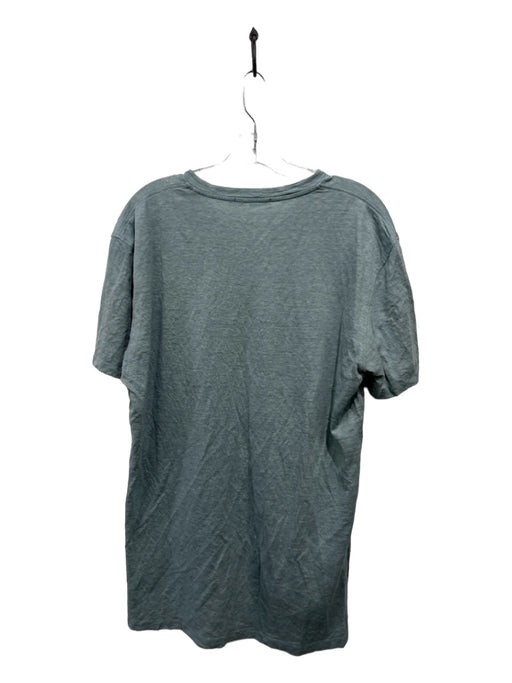 Zegna Size XL Light blue Cotton Blend Solid T shirt Baby Doll Men's Short Sleeve XL