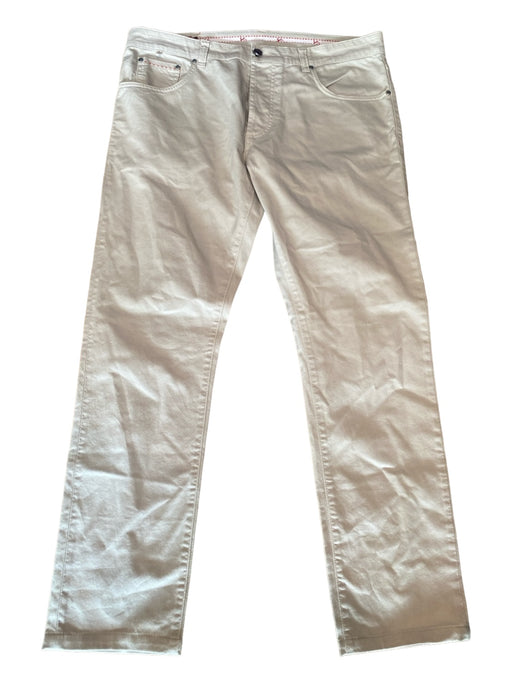 Isaia Like New Size 54 Light Beige Cotton Solid Khakis Men's Pants 54