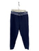 Brunello Cucinelli Size L Navy & White Cotton Solid Jogger Men's Pants L