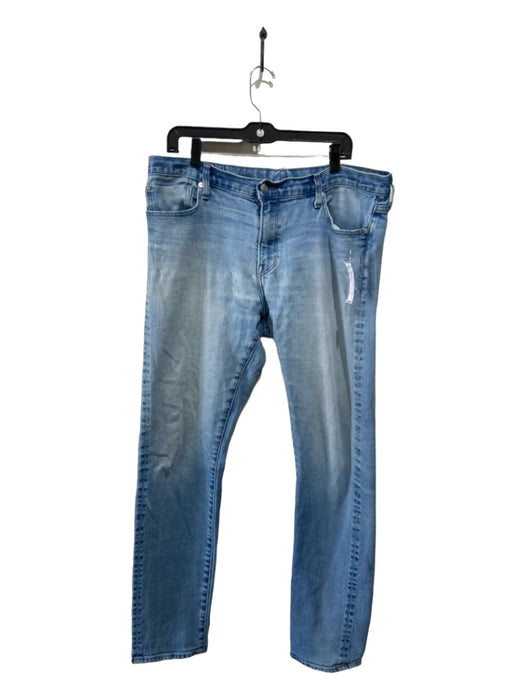 S.M.N. DENIM Size 38 Light Wash Cotton Solid Jean Men's Pants 38