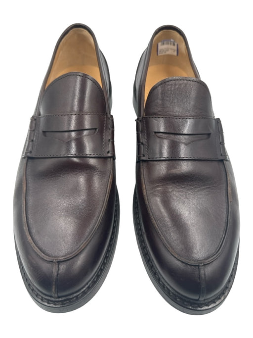 Brunello Cucinelli Shoe Size 45 Like New Dark Brown Leather Solid Dress Shoes 45
