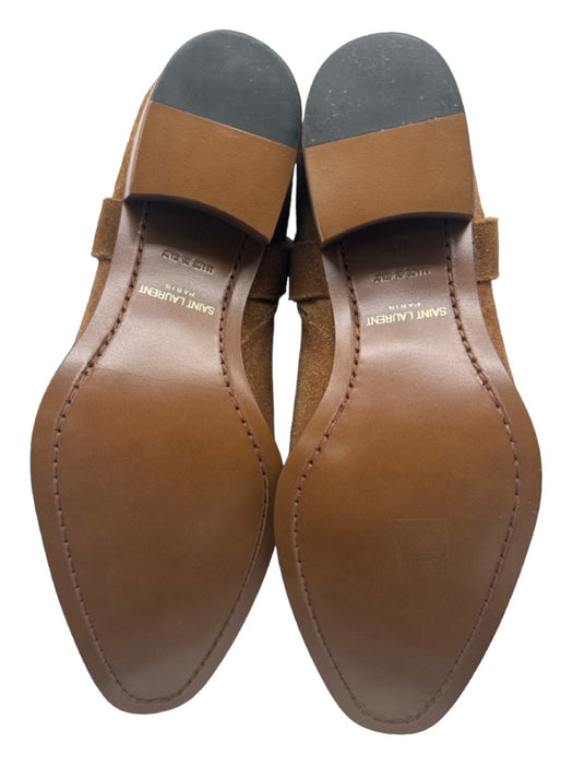 Saint Laurent Shoe Size 44.5 NWT Brown Suede Solid Boot Men's Shoes 44.5