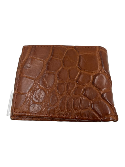 Boozie & Co Brown Leather Embossed Bi Fold Men's Wallet