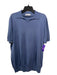 Brunello Cucinelli Size 56 Blue Cotton Solid Polo Men's Short Sleeve 56