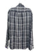 Brunello Cucinelli Size XXL Gray & White Cotton Plaid Men's Long Sleeve Shirt XXL