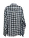 Brunello Cucinelli Size XXL Blue & White Cotton Plaid Men's Long Sleeve Shirt XXL