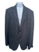 Zegna Dark Gray Wool Blend Solid 2 Button Men's Blazer 56L