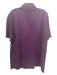 Brunello Cucinelli Size 54 Plum Cotton Solid Polo Men's Short Sleeve 54