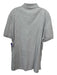 Brunello Cucinelli Size 56 Light Gray Cotton Solid Polo Men's Short Sleeve 56