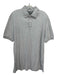 Brunello Cucinelli Size 56 Light Gray Cotton Solid Polo Men's Short Sleeve 56