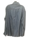 Brunello Cucinelli Size XXL Blue Cotton Blend Solid Men's Long Sleeve Shirt XXL