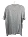 Canali Size 54 Gray Cotton Blend Solid T shirt Crew Men's Short Sleeve 54