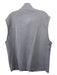 Maurizio B. Size XXL Light Gray Cotton Blend Solid Vest Men's Jacket XXL