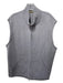 Maurizio B. Size XXL Light Gray Cotton Blend Solid Vest Men's Jacket XXL