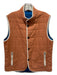 Waterville Size 56 Orange Linen Blend Solid Vest Men's Jacket 56