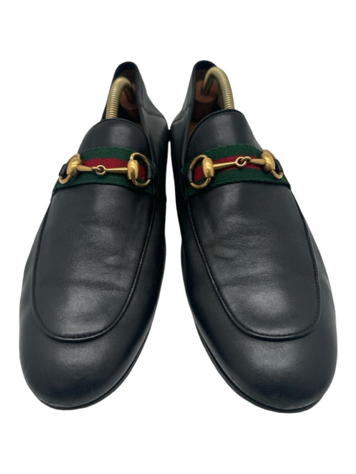 Gucci Shoe Size 10.5 Black Leather Solid Dress Men's Shoes 10.5