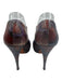 Gucci Shoe Size 37.5 Purple & Red Snake Leather T-Strap Peep Toe Platform Pumps Purple & Red / 37.5