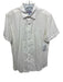 Robert Graham Size L White Cotton Blend Solid Button Up Men's Short Sleeve White / L