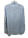 Isaia Size 16 Blue & White Cotton Plaid Button Down Men's Long Sleeve Shirt Blue & White / 16